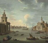 Antonio Joli, Il Bacino di San Marco di Venezia, con la Punta della Dogana e San Giorgio Maggiore