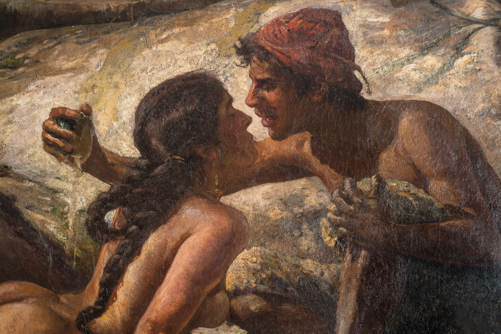 Fig. 4: Basilio CASCELLA, Il bagno della pastora (particolare), 1899-1900, olio su tela, cm. 165 x 257, Pescara, Museo Civico Basilio Cascella