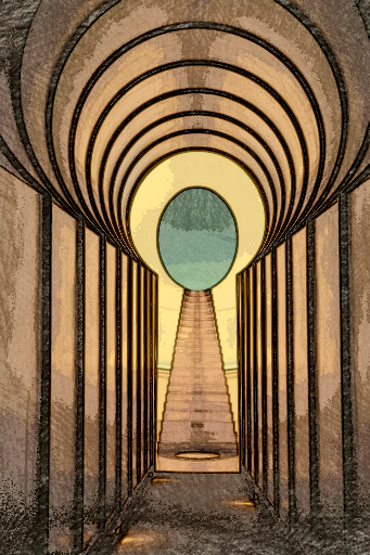 Fig. 5 - Alpha Tunnel, Keyhole, James Turrell, Roden Crater (digital image courtesy of Jeanne Fouad El Hayek)