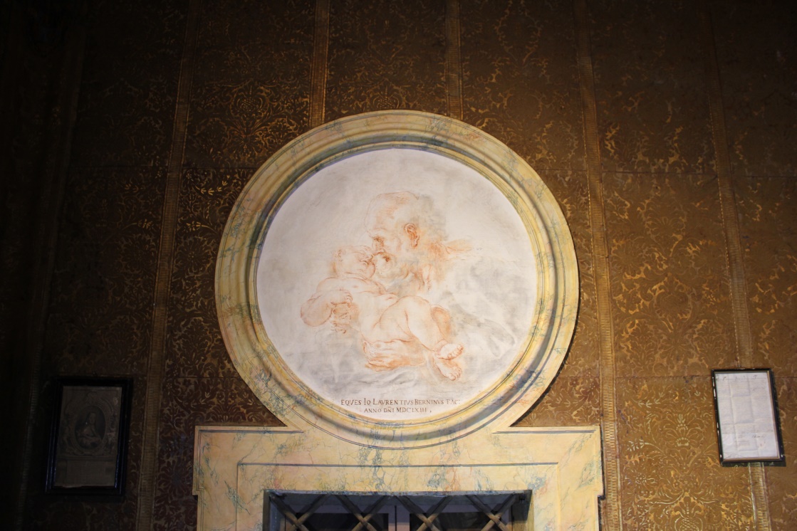 Fig. 1 - Tondo di Gian Lorenzo Bernini con San Giuseppe e il Bambino, Museo Chigi, Ariccia (RM)
