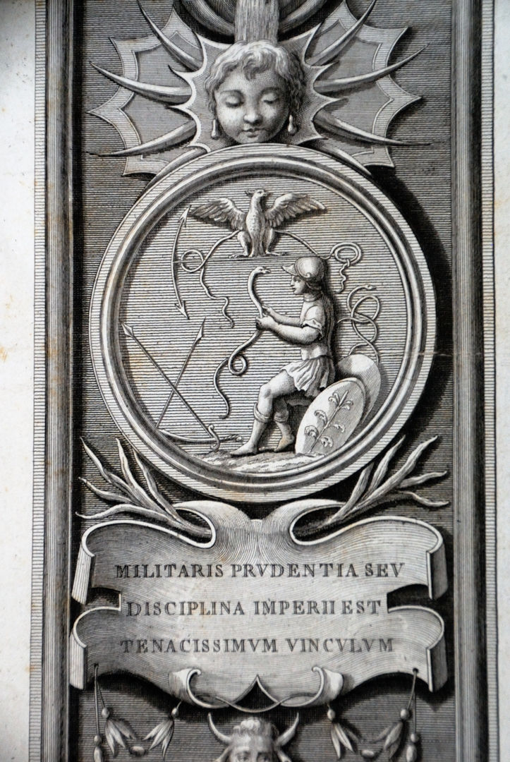 Fig. 5 - Francesco Mengardi, stampa raffigurante un geroglifico copiato dagli affreschi del chiostro maggiore del monastero di S. Giustina a Padova, 1791 circa