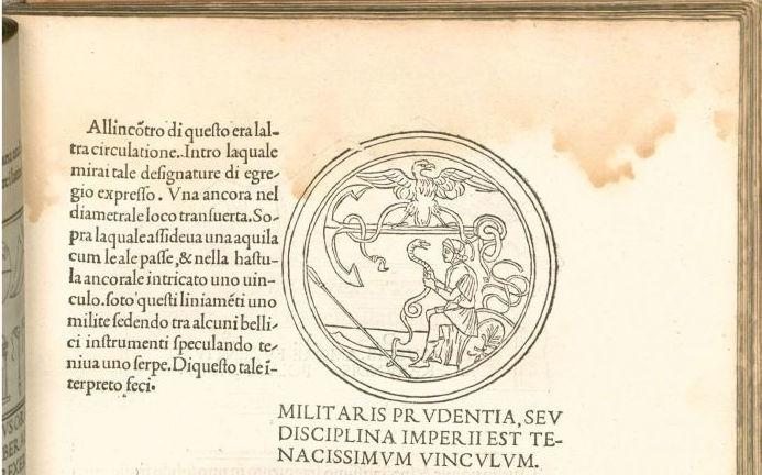 Fig. 6 - Xilografia n. 93 dell'Hypnerotomachia Poliphili, Venezia, Aldo Manuzio Sr., 1499. 