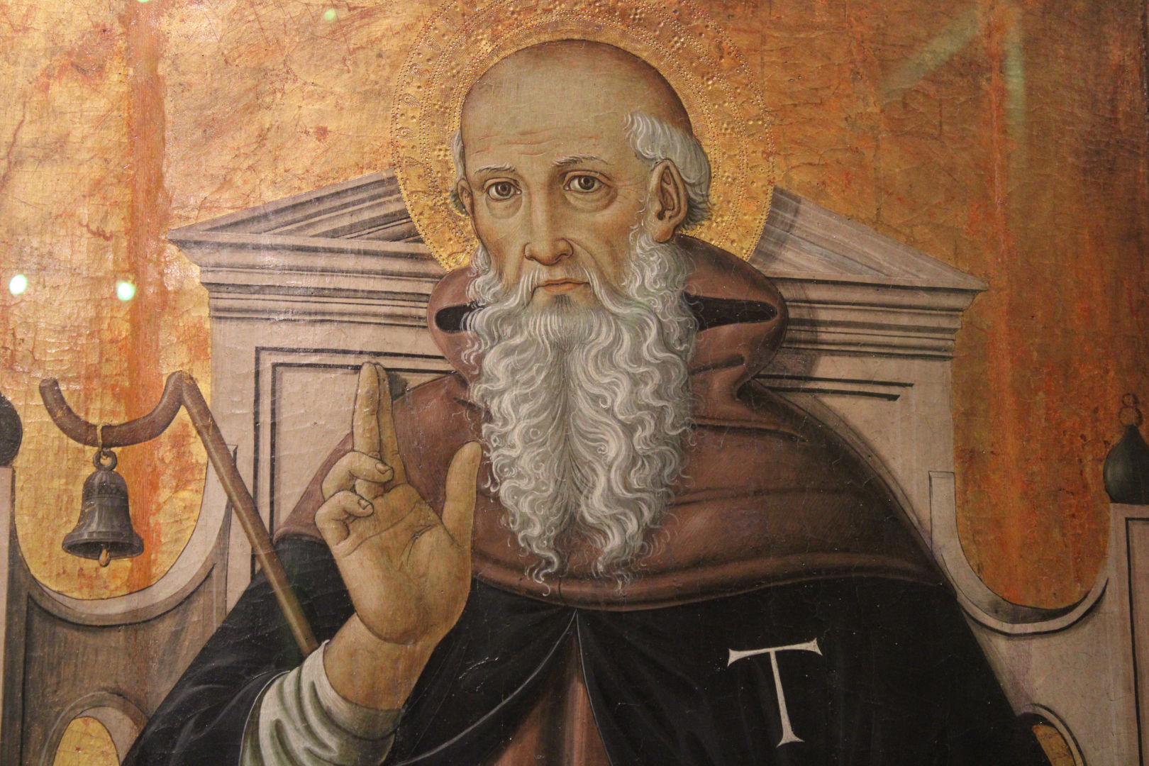 Fig. 4 - Piermatteo Manfredi d'Amelia, Sant'Antonio Abate, 1475, particolare, foto cortesia comune di Amelia
