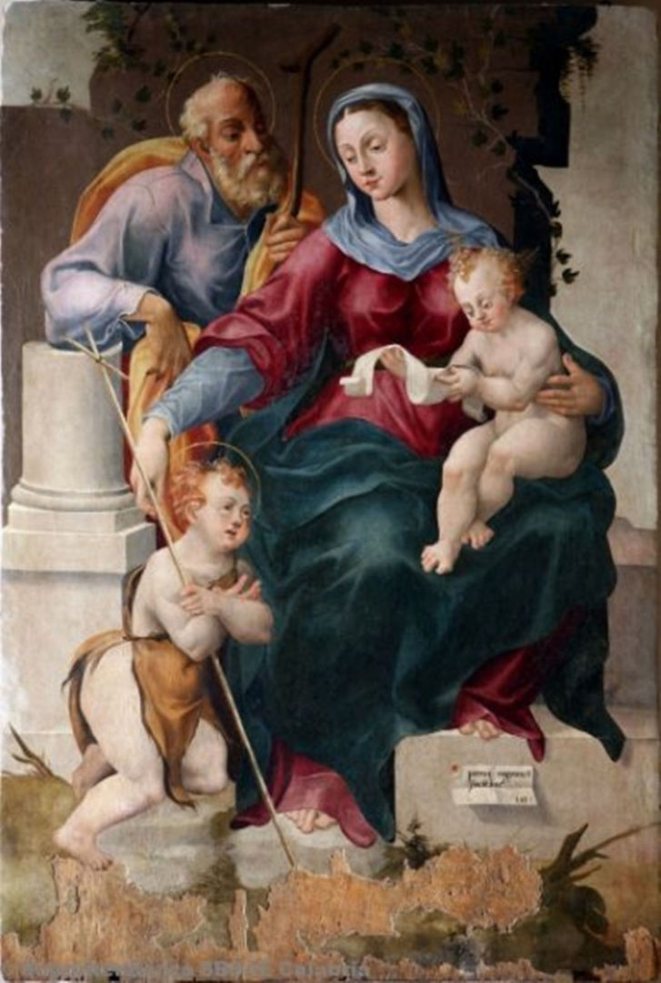 Fig. 6 – Pietro Negroni, Sacra Famiglia con san Giovannino, 1557, Cosenza, Galleria nazionale. (Foto cortesia Umberto Bruno Condemi)