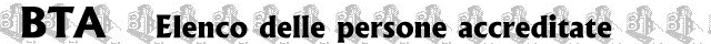 Elenco delle persone accreditate